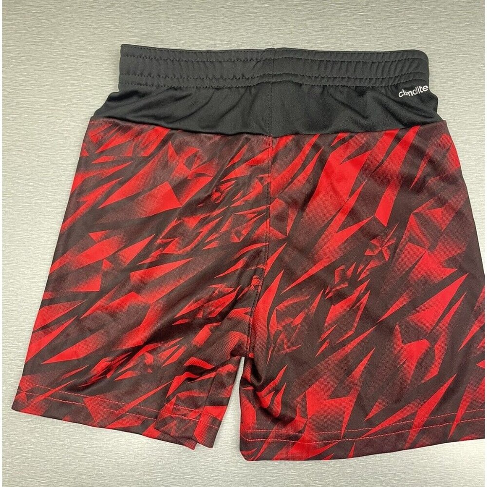 ADIDAS Climalite Printed Shorts Toddler Boy's Size 2T Red - Picture 6 of 7